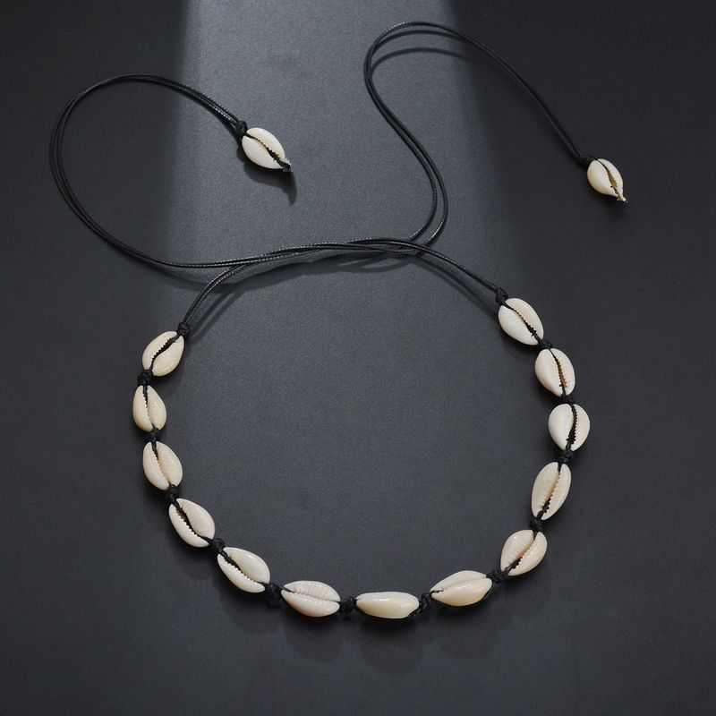 Collana con clavicola corta in stile hawaiano, stile europeo e americano, gioielli transfrontalieri, personalità casual, intrecciata_voghion.com
