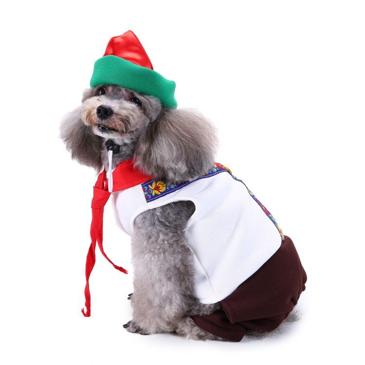 Cappello Renna Pupazzo di Neve Panda Strisce Esterno Animale Domestico Bellissimo Vestito di Natale Costume Vestiti per Cani_voghion.com