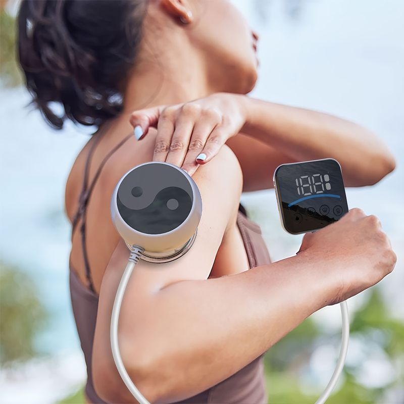 Kabelgebundenes LED-Schröpfmassagegerät mit visueller Fernbedienung, Schröpfgerät zum Heizen und Atmen, intelligentes dynamisches Schröpfgerät, elektrisches Schröpfmassagegerät für_voghion.com