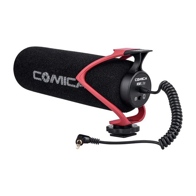 Microfone portátil para câmera, entrevista, conferência, gravação de vídeo, microfone VS RodeMic Go, microfone para Canon Nikon DSLR_voghion.com