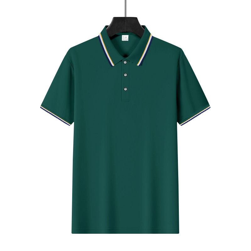 Americké letní pánské síťované límce, jednoduché golfové tričko s krátkým rukávem, rychleschnoucí polokošile pro muže_voghion.com