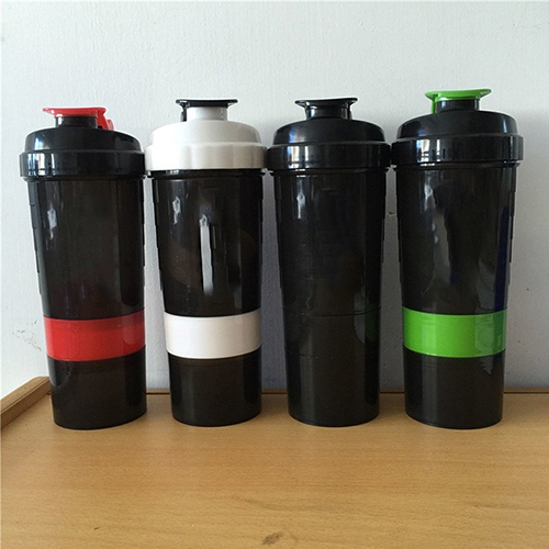 Kaou 3 in 1 Gym Body Building Water Bottle Protein Powder Mixer Shaker con griglia a rete_voghion.com
