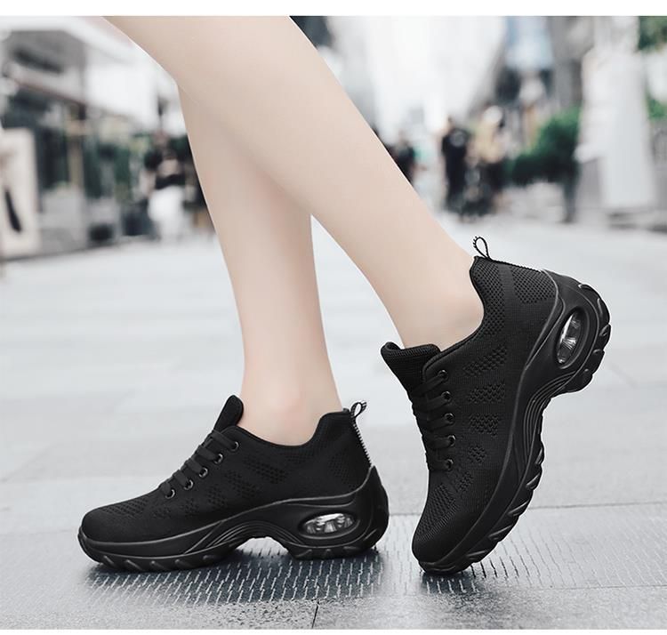 Sports women's shoes, summer breathable mesh surface, white lightweight soft sole, student leisure travel running shoes_voghion.com