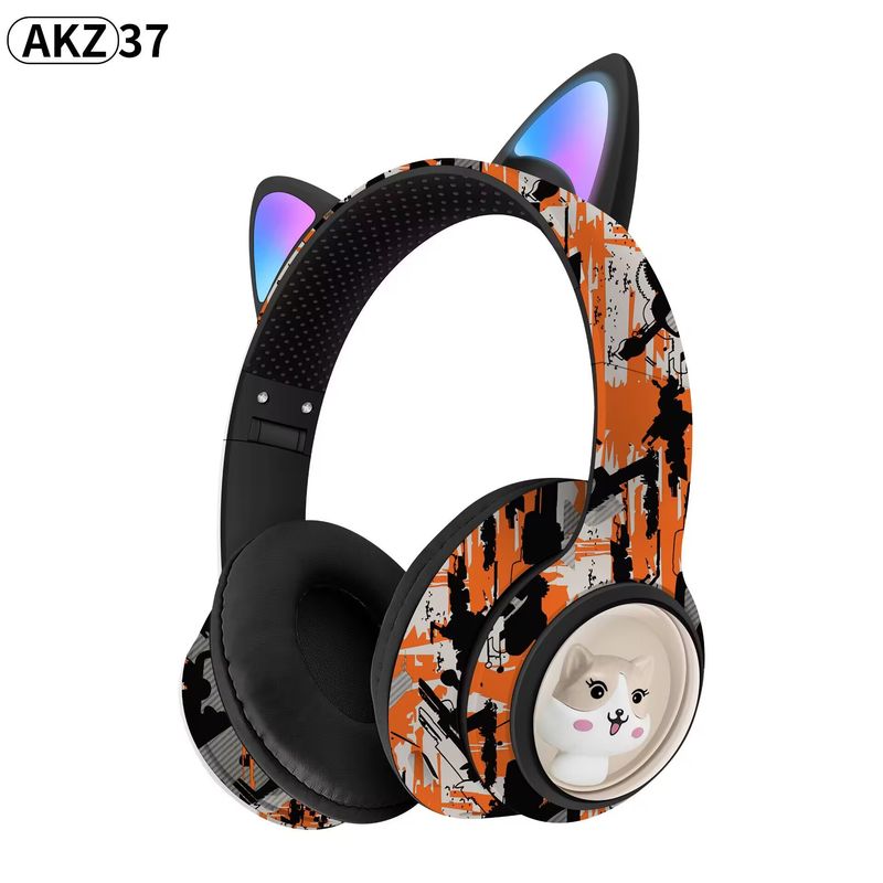 2024. aasta uus pea külge kinnitatav Bluetooth-peakomplekti mäng, traadita koomiksiga AKZ36 Graffiti Bluetooth 5.3_voghion.com