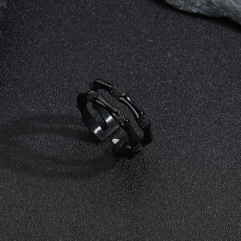 Offener Ring mit aufsteigendem Bambusgelenk, modischer, leichter, luxuriöser, eleganter Zeigefingerring, neuer Trend, Persönlichkeit, cooler Stil_voghion.com