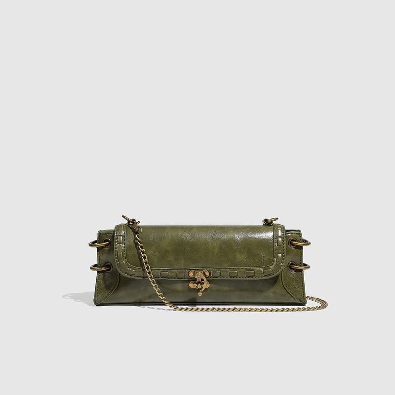 Borse da donna Tendenza moda Borsa a tracolla monospalla con chiusura in bronzo e oro Borsa a tracolla Borsa a tracolla Borsa a tracolla Borsa da ascella Borsa a catena da donna_voghion.com