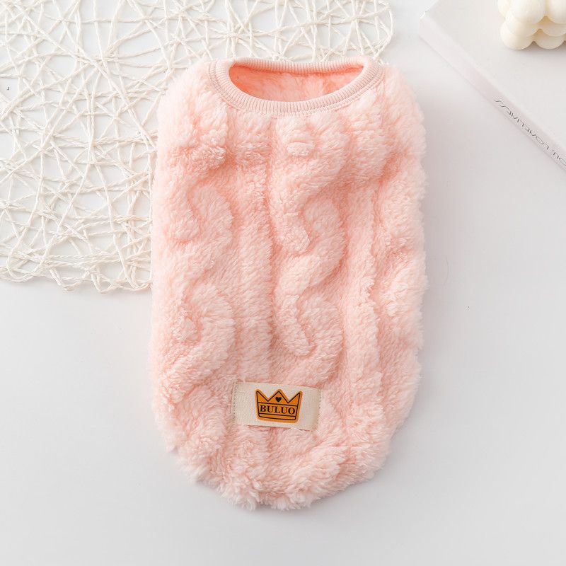 Herbst und Winter neue Haustier Kleidung Hund warme Baumwollweste doppelseitige Fleece Teddy Bichon Katze Bekleidung_voghion.com