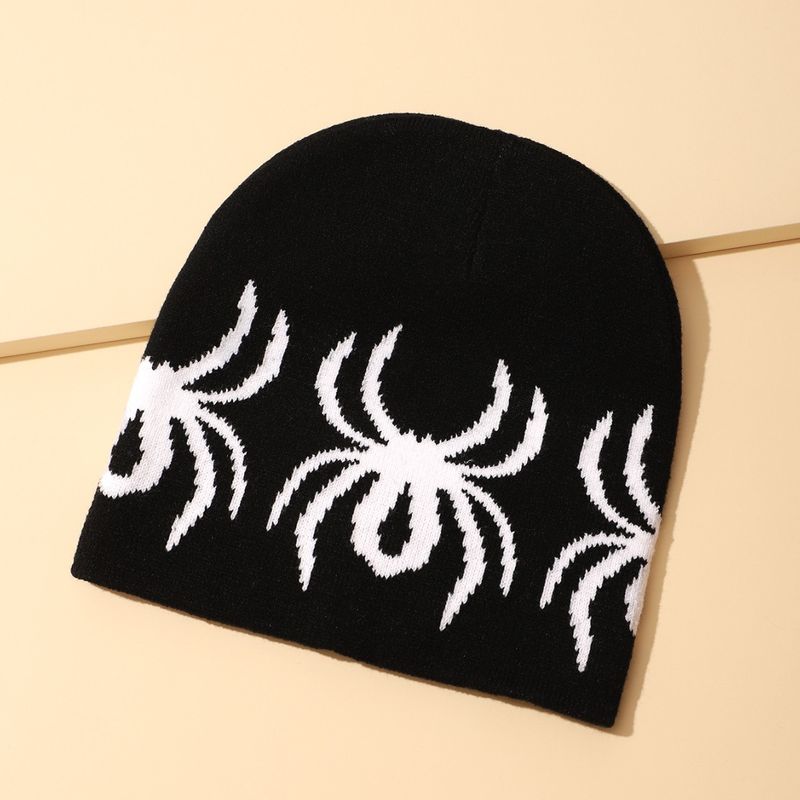Koreanische Strickmütze mit Spinnenmuster – Trendige, warme und lässige Mütze für Outdoor-Aktivitäten und Reisen._voghion.com