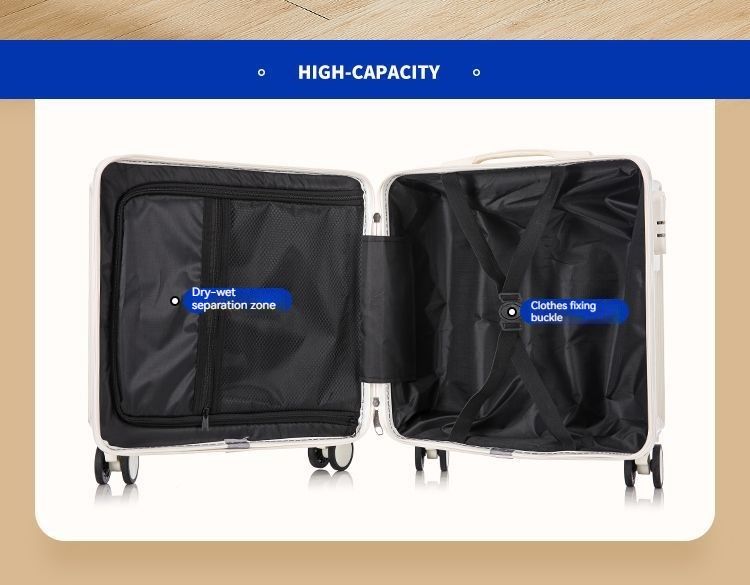 Valigia da donna piccola mini boarding box 18" valigia in pelle Travel code box piccolo trolley leggero box 20"_voghion.com