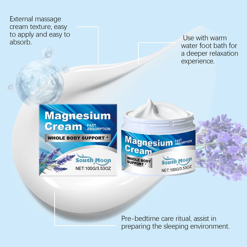 Crema per la cura del corpo South Moon Lavender Magnesium Nighttime Comfort Quiet Relaxation Sleep_voghion.com