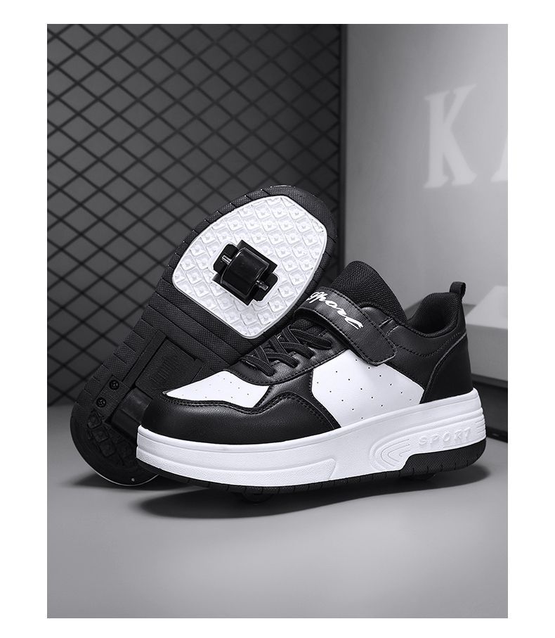 Wangjia Wangjia Scarpe Heelys da pendolarismo con doppia ruota retrattile per studenti, per ragazzi, ragazze, bambini e adulti_voghion.com