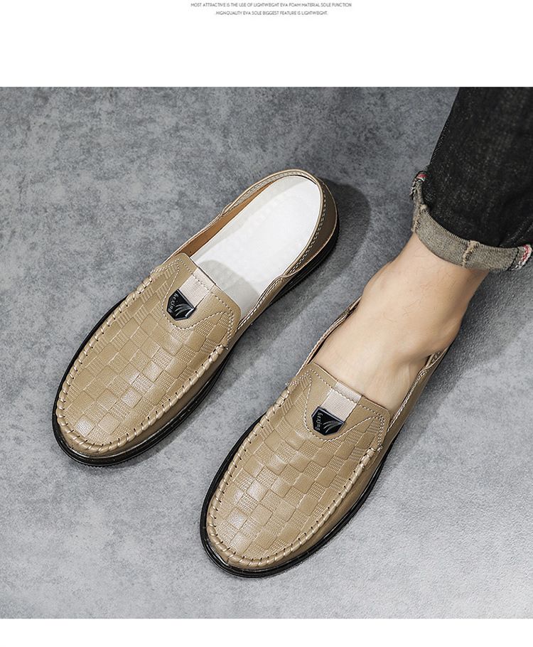 Neue Herren Freizeitschuhe aus echtem Leder Luxusmarke Herren Loafer Mokassins Atmungsaktive Slip-on-Schwarz-Fahrschuhe Übergröße 38-44_voghion.com