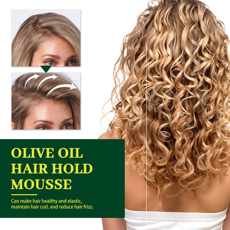 Olijfolie Beautiful Hair Styling M Krullend haar Styling Hydraterend en rolbescherming Styling Duurzaam en anti-fury-vochtinbrengend_voghion.com