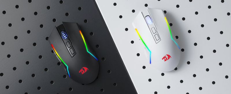 Redragon M693 Wireless/Wired BT & 2.4G Bluetooth Gaming 8000 DPI Mouse 3-Mode Connection RGB Backlight For PC//Laptop_voghion.com