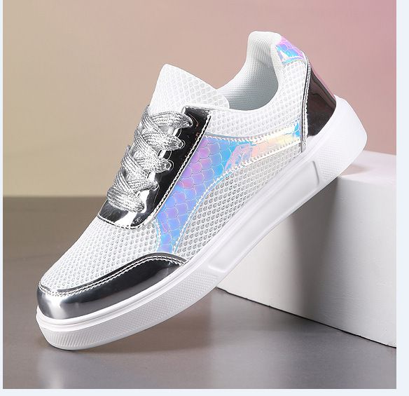 Mesh-Boardschuhe, modisch, vielseitig, leicht, mit flacher Sohle, neue Rutsch- und Geruchshemmende Mode, Xiyin Cf7_voghion.com