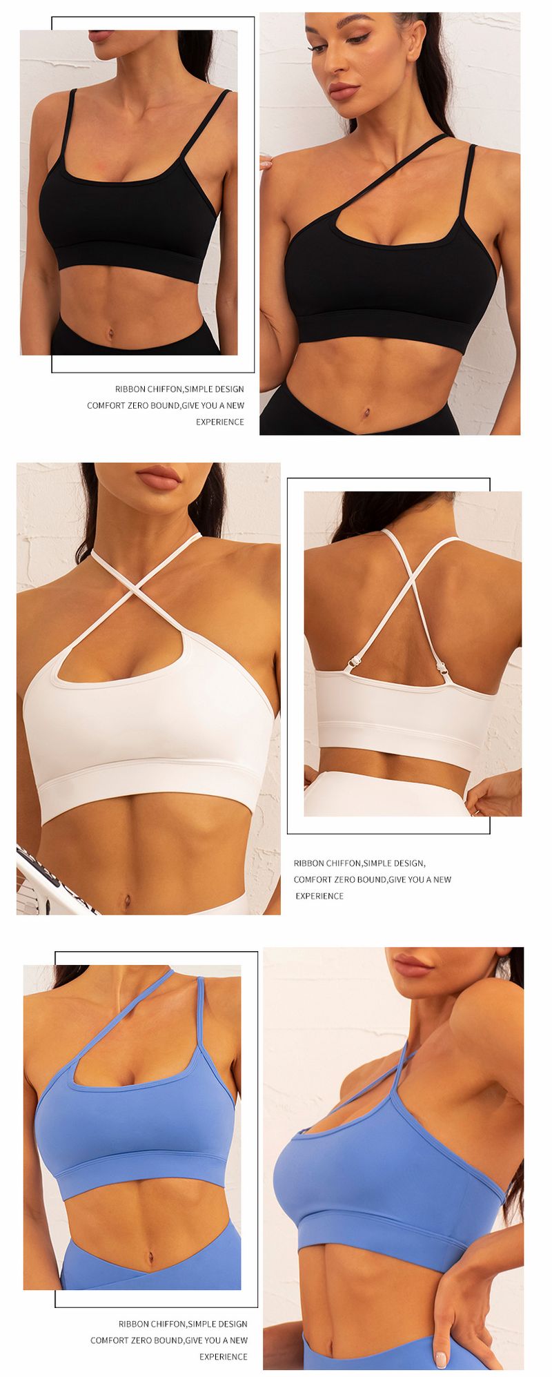 reggiseno yoga con bretelle incrociate sulla schiena, gilet fitness e corsa_voghion.com