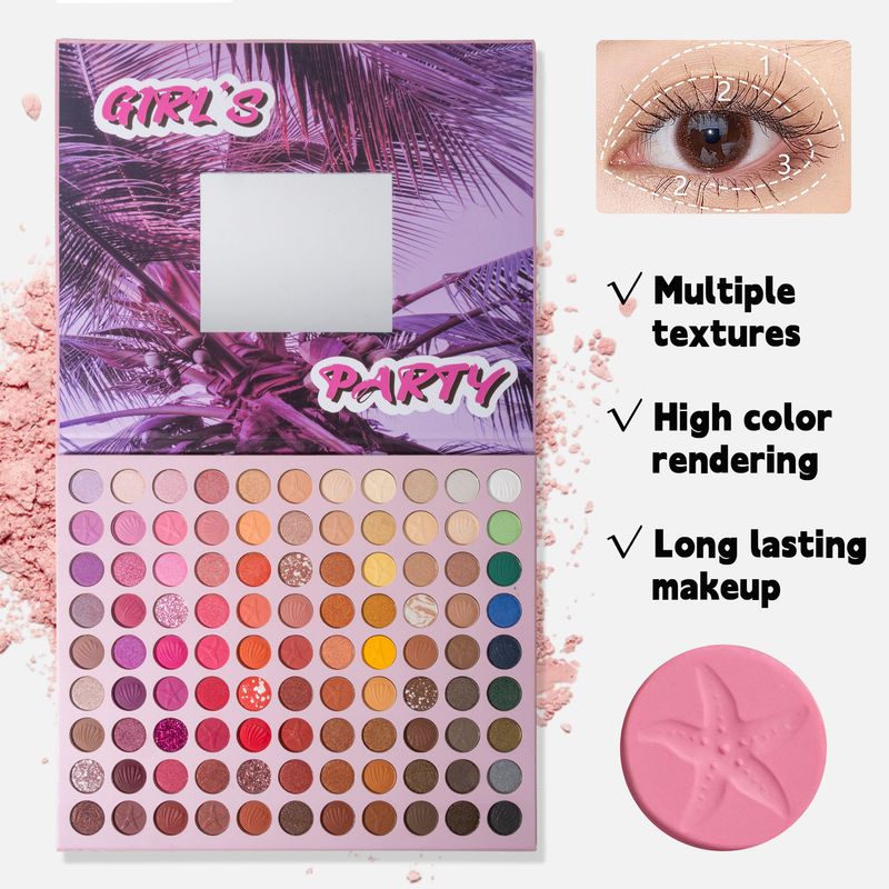 URATM 99-Color Makeup Palette - Matte, Pearlescent & Fine Shimmer Eyeshadows - Long-Lasting, Smudge-Proof, Highly Pigmented & Waterproof_voghion.com