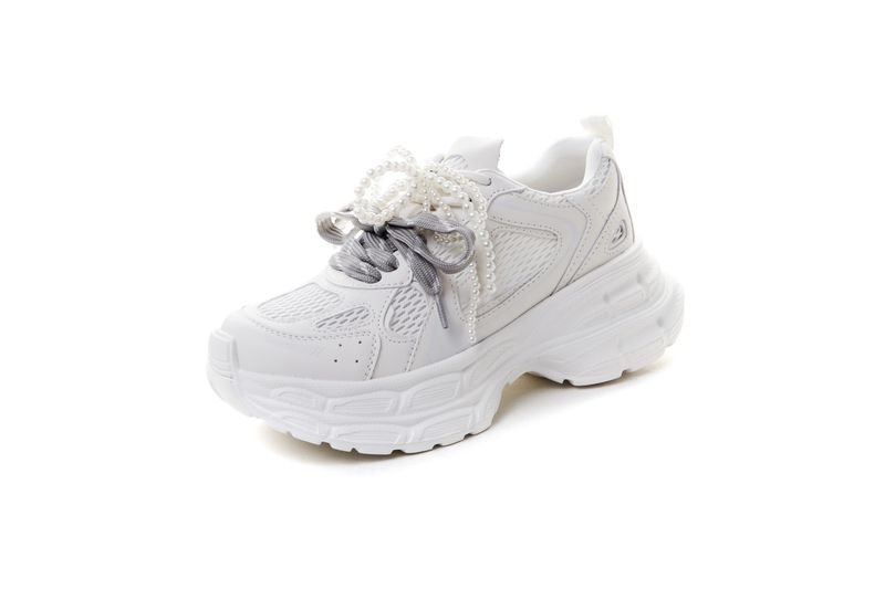 Lacci doppi in vera pelle, da donna, estate 2025, nuovo stile, suola spessa in mesh, traspiranti, leggeri, casual_voghion.com