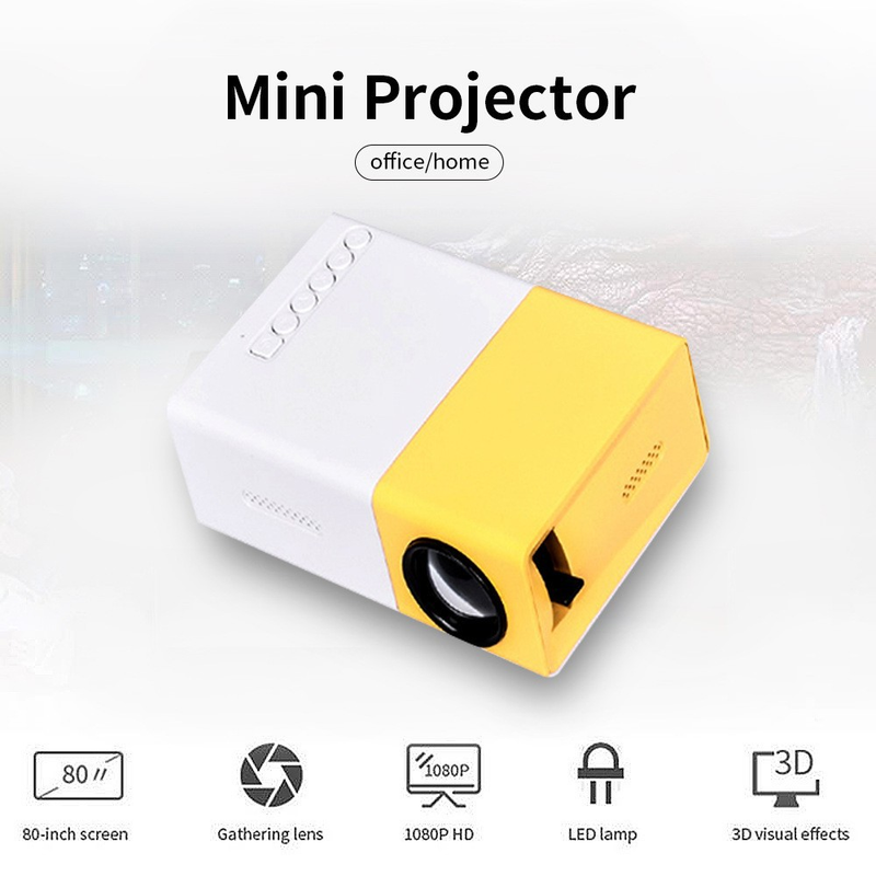 Nový mini projektor YG300 pro domácí použití, přeshraniční přenosný LED projektor s vysokým rozlišením_voghion.com