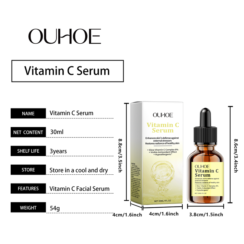 OUHOE Vitamin C Moisturizing Essence Gentle Moisturizing Firming Skin Hydrating Skin Care Essence_voghion.com