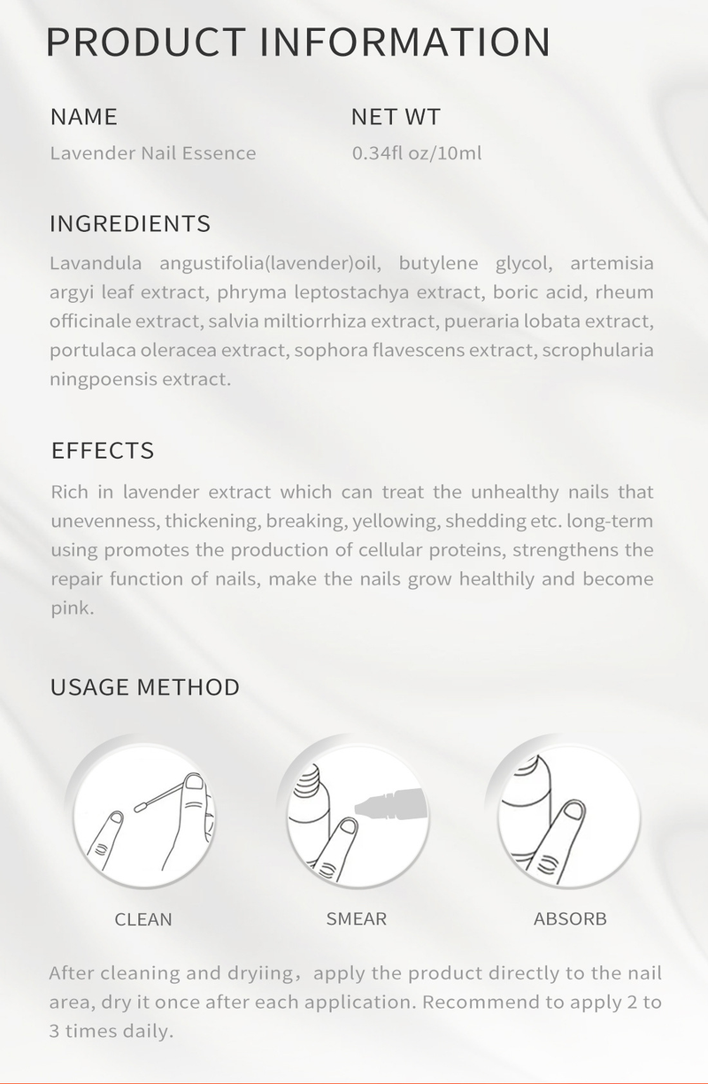 OLIO ESSENZIALE PER UNGHIE ALLA LAVANDA - 10 ml Cura naturale delle cuticole, idratazione e riparazione per unghie secche e fragili - Trattamento portatile per unghie da donna_voghion.com