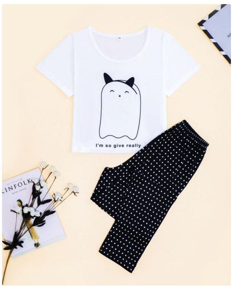 Sommer Neue Pyjamas Damen Home Furnishings Gedruckt Pyjama Set Nachtwäsche_voghion.com