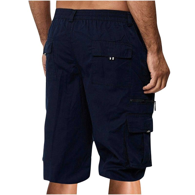 Men's Clothing Men's Casual Multi Pocket Work Shorts Men's Loose Outdoor Casual Pants Shorts_voghion.com