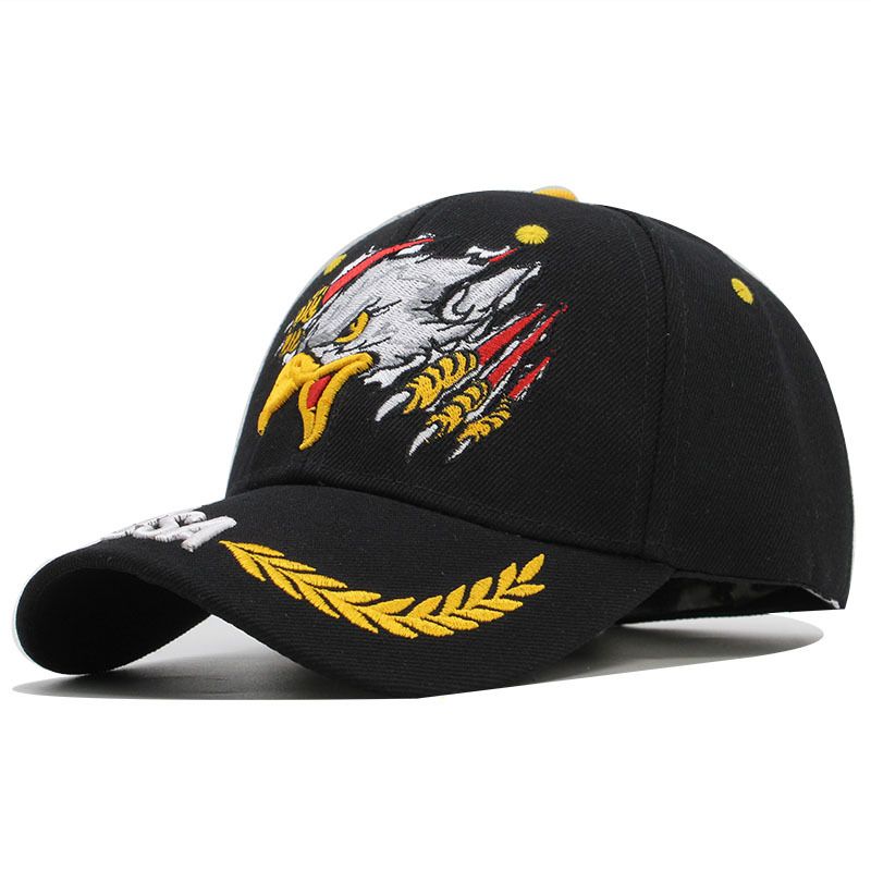 Eagle Embroidered Fashion Baseball Casual Versatile Duck Tongue Sunshade Hat_voghion.com