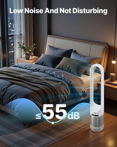 40' Oscillating Tower Fan 8H Timer 15.4ft/s High Velocity With Remote Control_voghion.com