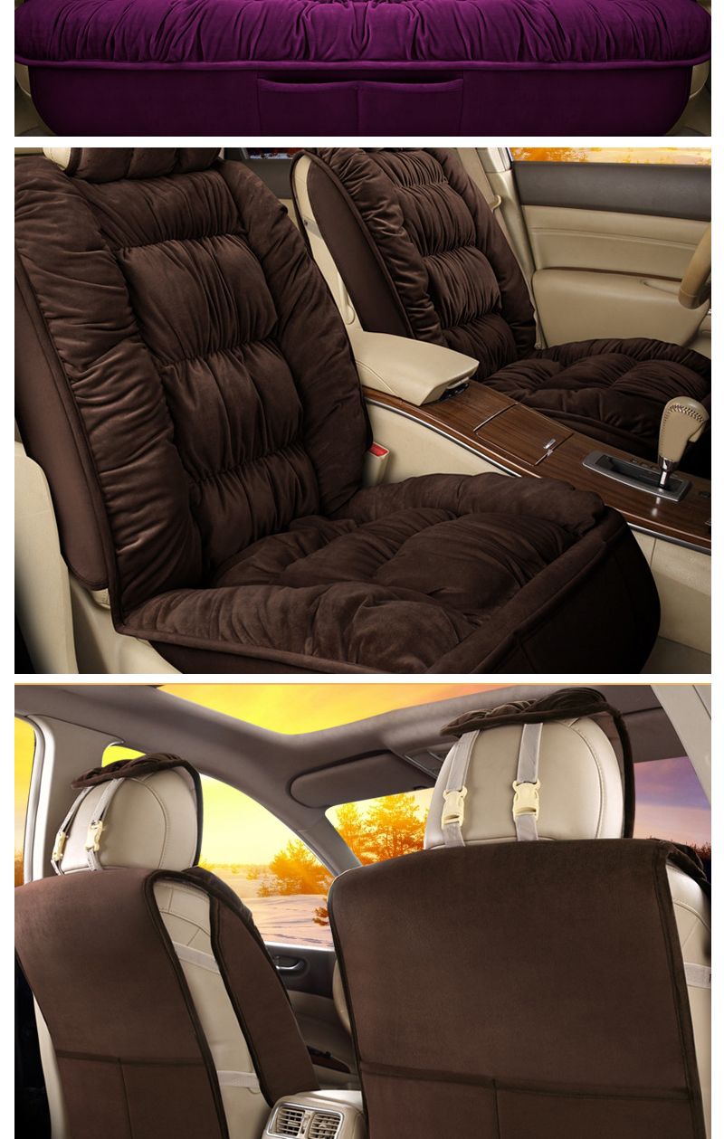 Plush Car Cover Universal Covers Protector Automobiles Seat Cushion Warm Carpet Mat Winter Seat-cover Car-Styling_voghion.com