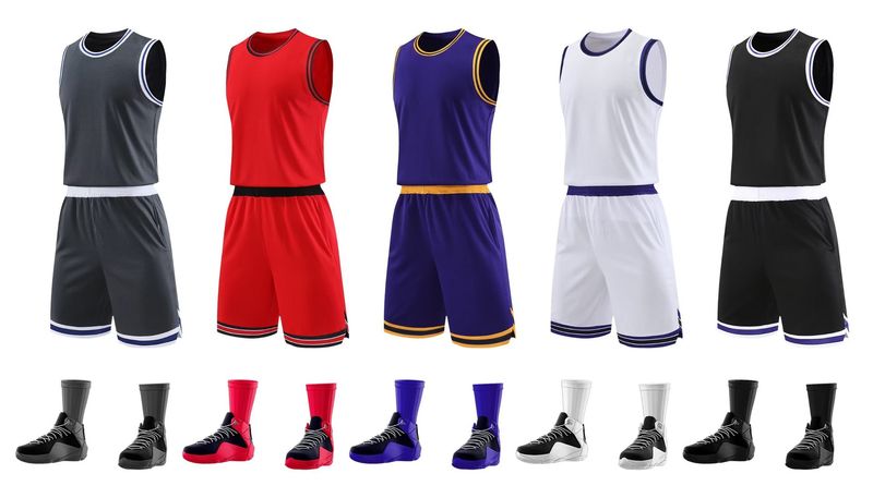 Costum de baschet live, uniformă de echipă de competiție pentru studenți, sporturi de vară imprimate pentru bărbați, cu uscare rapidă, maiou, antrenament_voghion.com