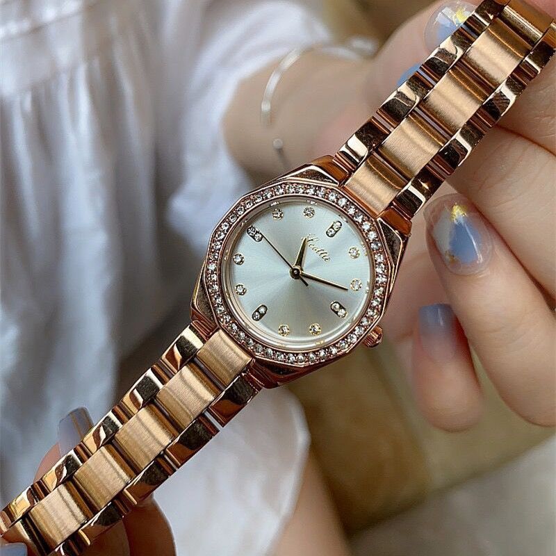 Orologio Shigaodi personalizzato Instagram con cinturino in acciaio inossidabile, stile femminile, alla moda ed elegante, con diamanti_voghion.com