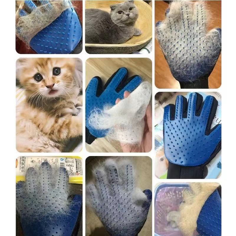 PawParty Store'dan Kauçuk Evcil Hayvan Bakımı, Köpek Kedi Tüylerini Temizleme Eldiveni, Bakım ve Masaj Malzemeleri_voghion.com