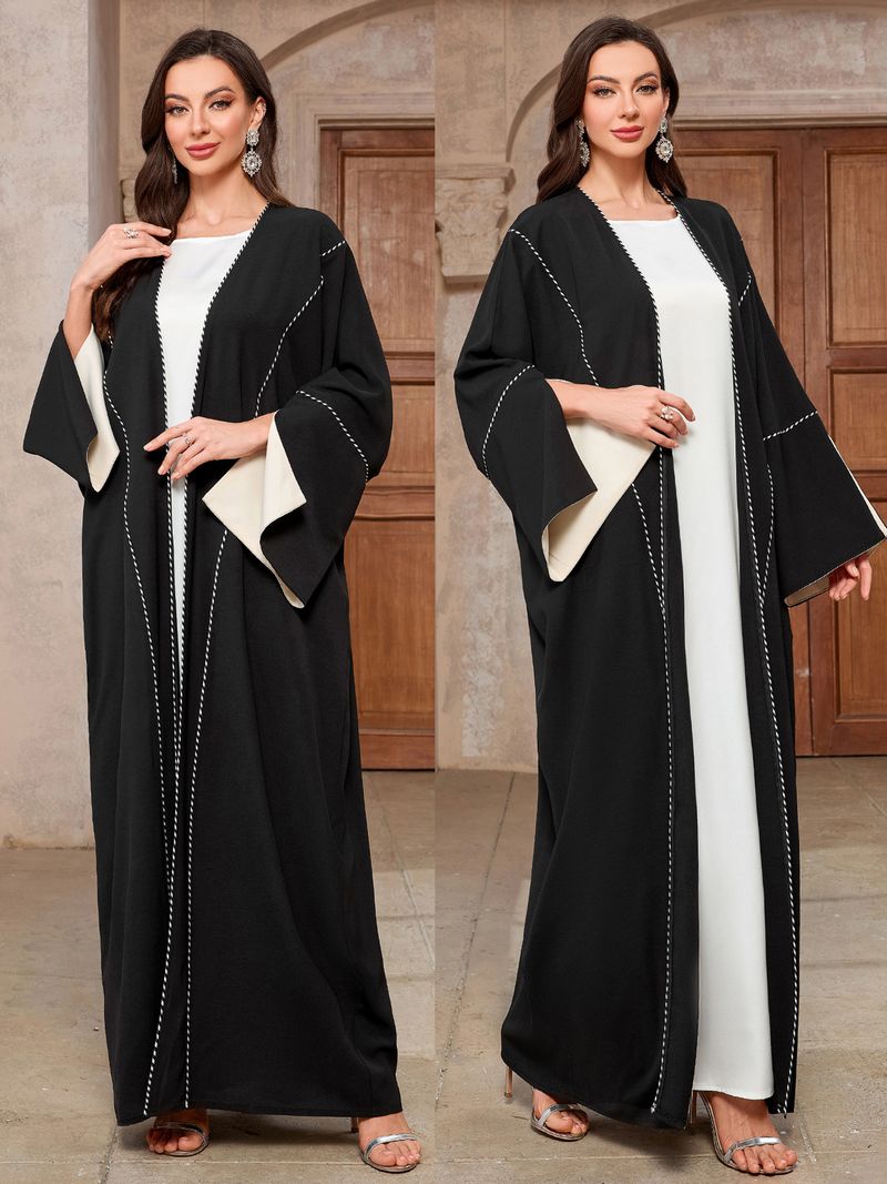 Kadın Müslüman Hırka Abaya Dubai Suudi Arabistan Uzun Elbise Renk Bloğu_voghion.com