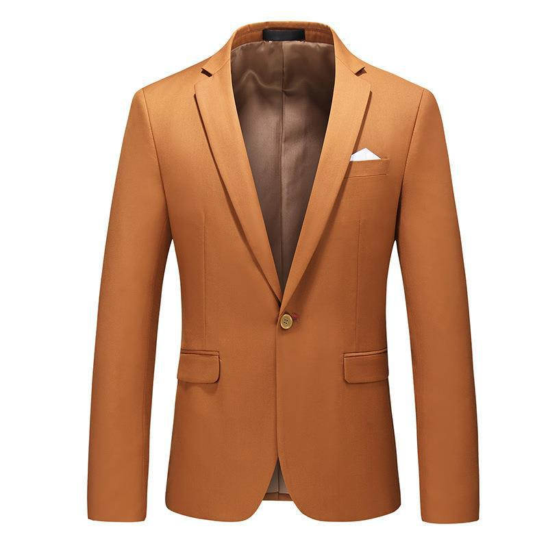 CT 2025 Autumn New Men's Solid Color One-Button Blazer Plus Size Fashion Slim Fit Suit Jacket For Men_voghion.com