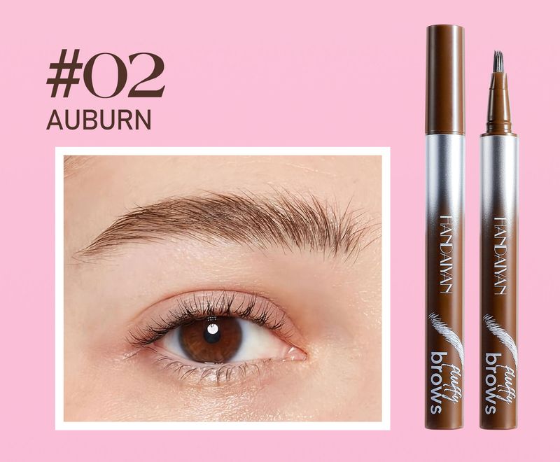 HANDAIYAN 4-Color Wild Eyebrow Pen – Wasserfester, lang anhaltender flüssiger Augenbrauenstift mit natürlichem, haarähnlichem Finish_voghion.com