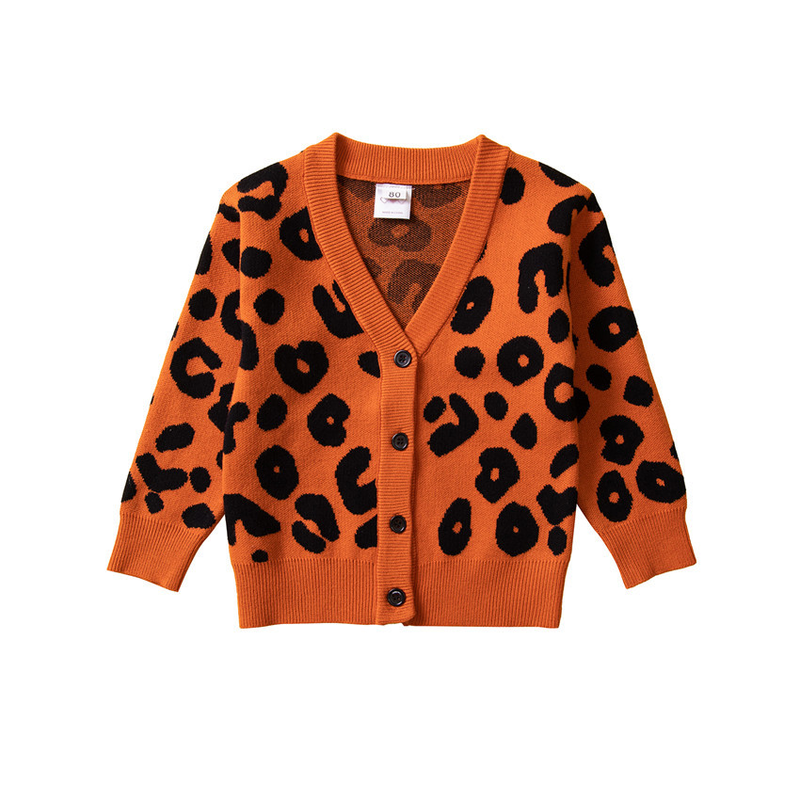 Mädchen Herbst süße Strickjacke Mode Mädchen Blumen Pullover Mantel_voghion.com