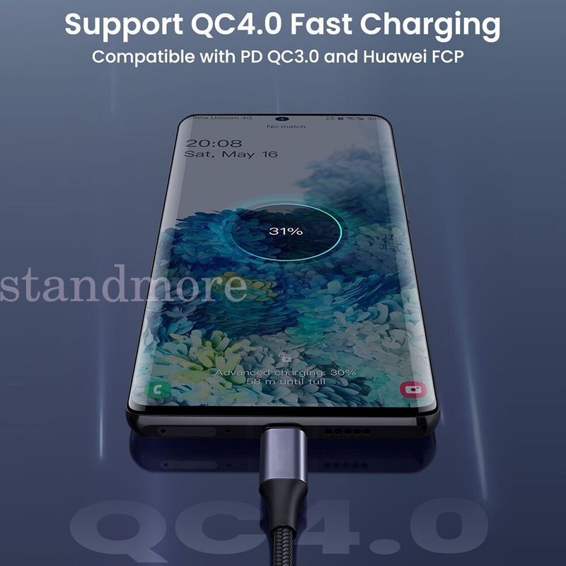 90-Grad-Datenleitung rechtwinkliges PD 100W Schnellladekabel USB C auf USB Typ C_voghion.com