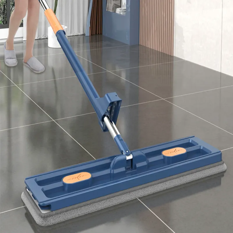 360°Rotating Flat Mop Self-contained Slide Floor Mop Microfiber Lazy No Hand-Washing Floor Floating Mop Household Cleaning Tools_voghion.com
