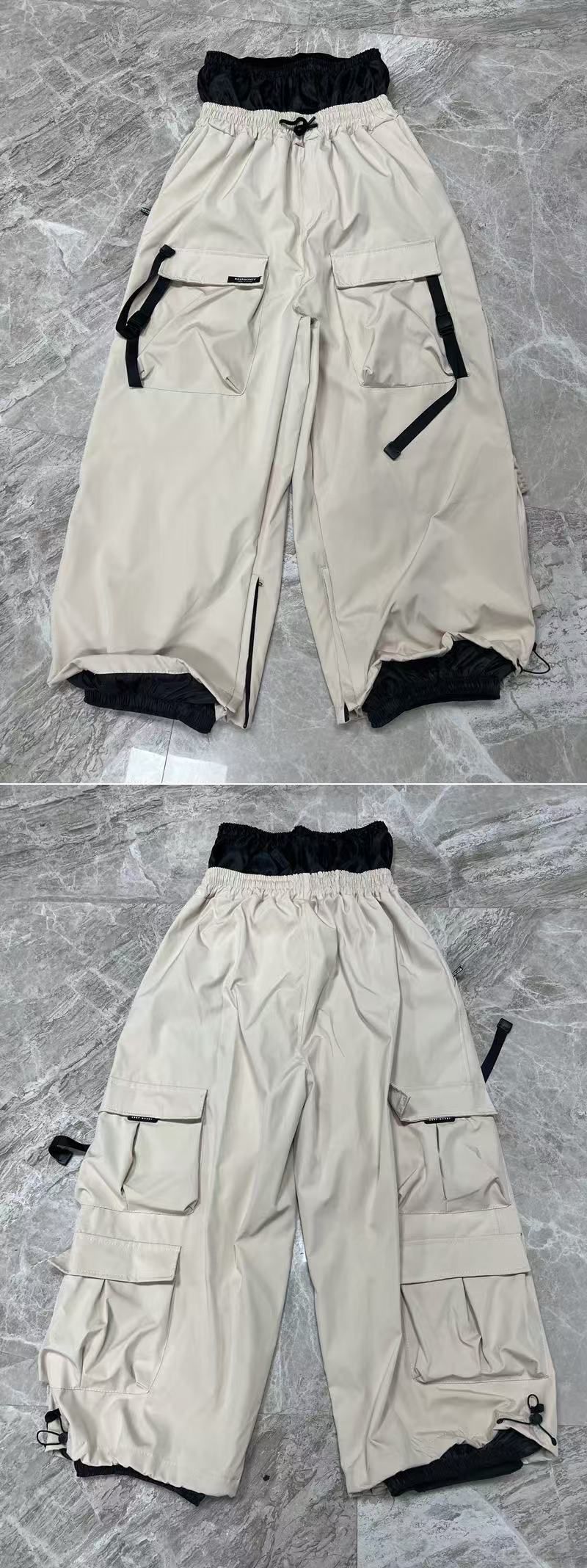 Conjunto de traje mejorado de estilo americano 2024 para hombre y mujer, pantalones de snowboard impermeables y cálidos para esquí al aire libre._voghion.com