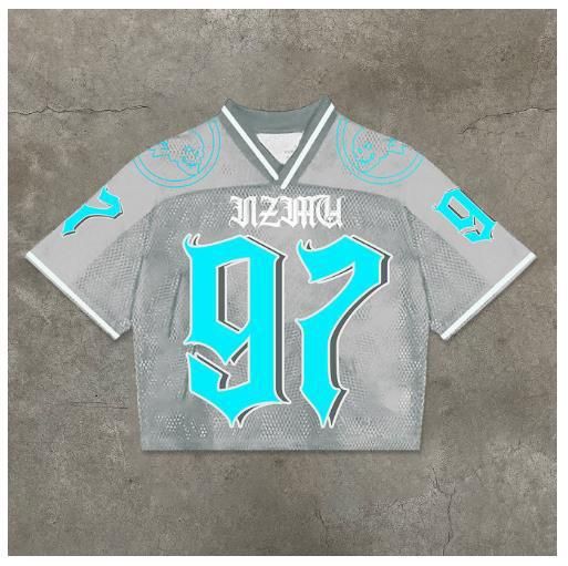 Suitable For All Seasons 2025 New Quality Jersey Sports V-neck Short Sleeve Digital Print Pullover Men's T-shirt_voghion.com