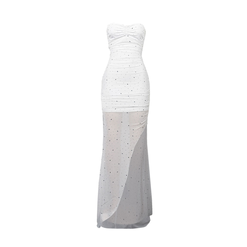 Women's fashion sexy slim drill dress_voghion.com