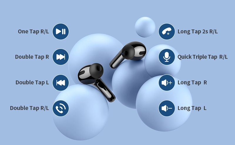 TWS Bluetooth 5.3 Earphone Stereo Bass With Noise Cancelling Mic Waterproof Wireless Headphones In Ear Buds For Android_voghion.com