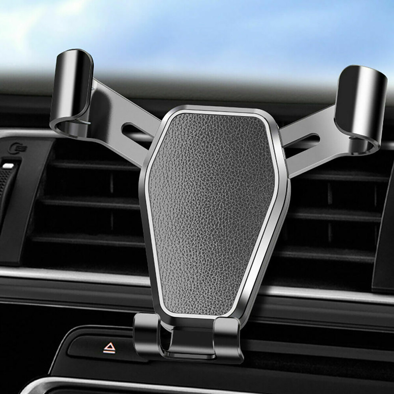 Fuzhongfu Phone Mount Air Vent Clip Triangle Stability Sturdy Gravity Car Phone Holder for Car_voghion.com