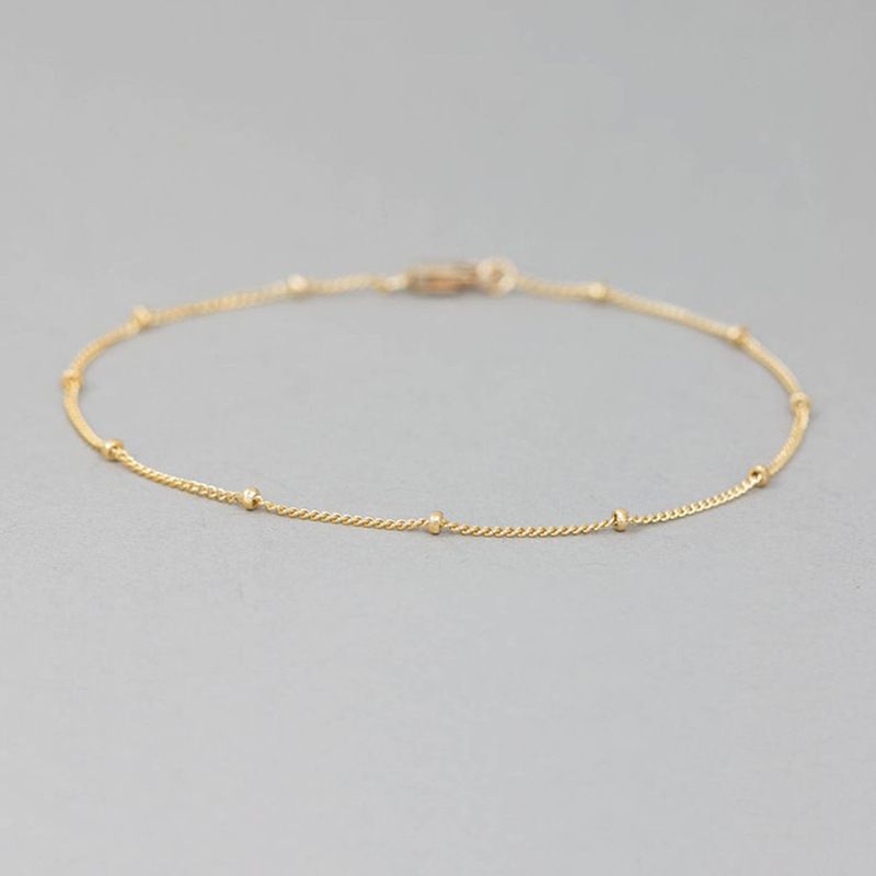 Braccialetto da polso da donna semplice alla moda con catena a goccia di rugiada d'oltremare_voghion.com
