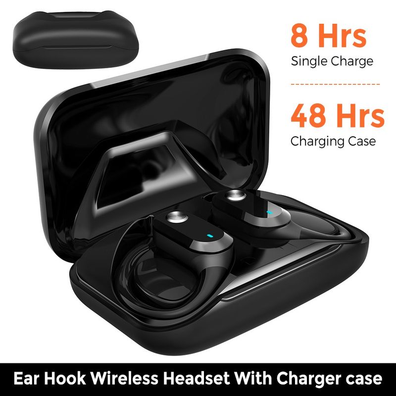 Wireless Headphones Bluetooth 5.3 Earphones Earhook Headset Ear Hook Waterproof_voghion.com