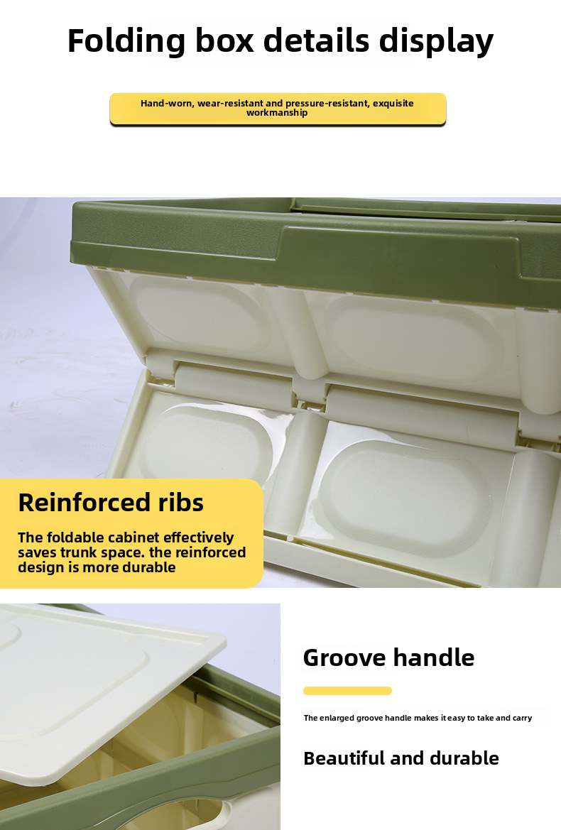 Car Folding Mounted Multifunctional Car Interior Trunk Sorting Storage Box, Supplies_voghion.com