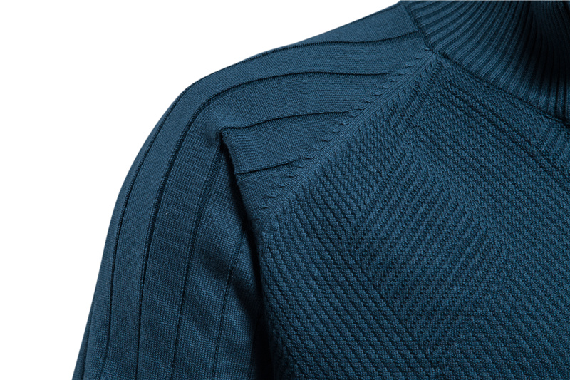 AIOPESON Argyle Solid Color Cardigan Men Casual Quality Zipper Cotton Winter Mens Sweaters Fashion Basic Cardigans For Men_voghion.com