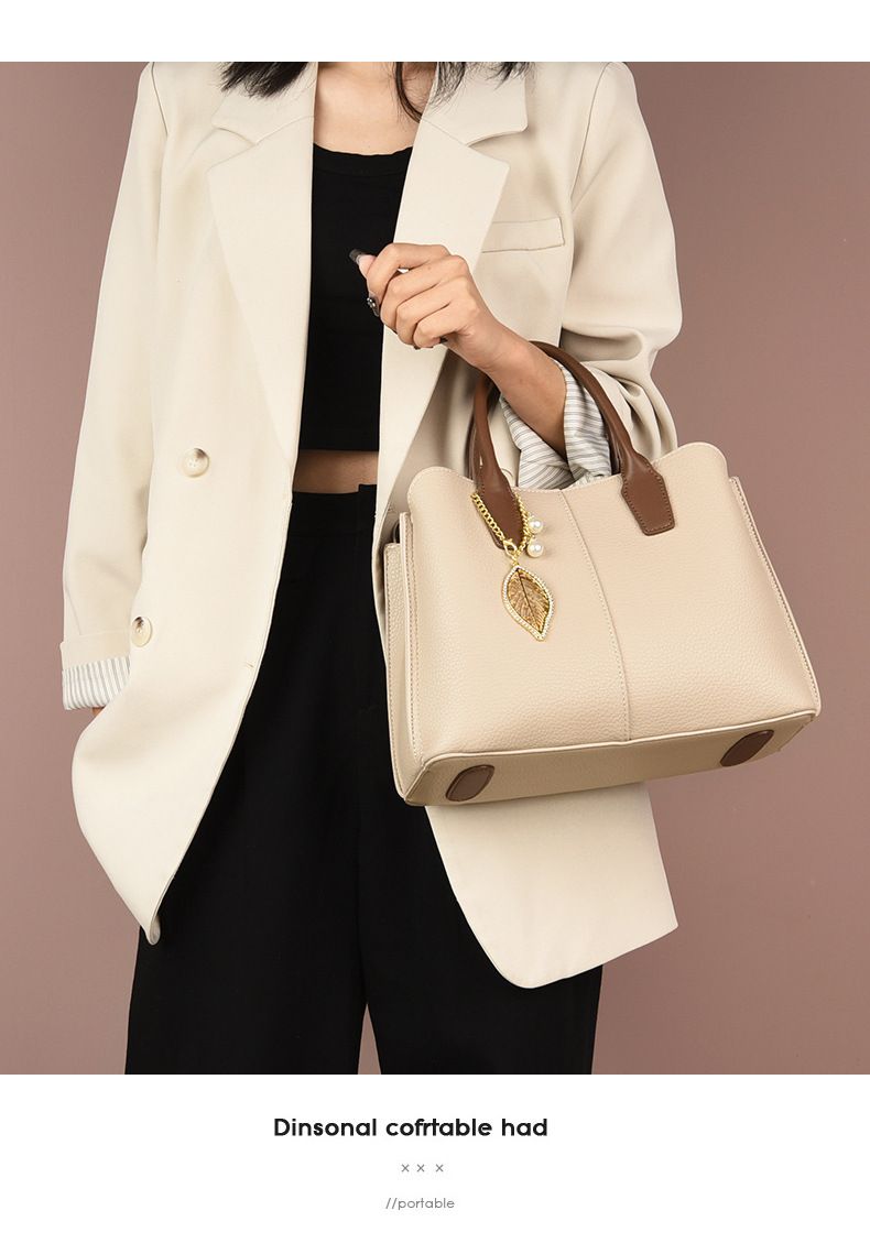 2024 Large Capacity Women's New Handbag Soft Leather Commuter Versatile Crossbody Big Bag_voghion.com