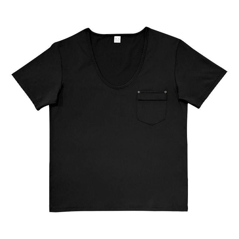 Herren-T-Shirt mit V-Ausschnitt und Tasche – Leichtes Polyester-Mischgewebe mit knitterfreier Oberfläche (S-XXXL) – Lässiges T-Shirt mit schmaler Passform für Komfort im Alltag_voghion.com